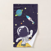 Spaceman Astronaut die de buitenruimte onderzoekt Bad Handdoek (Handdoek)