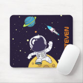 Spaceman Astronaut Floating in Buitenruimte Muismat (Met muis)