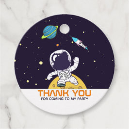 Spaceman Astronaut Verkennen van de ruimte Dank u Bedankjes Labels