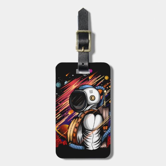 Spaceman Bagagelabel (Voorkant verticaal)