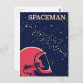 Spaceman Briefkaart (Voorkant / Achterkant)