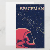 Spaceman Briefpapier (Voorkant / Achterkant)