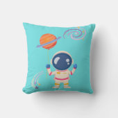 Spaceman cartoon Adventures. Buitenkussen (Voorkant)