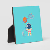 Spaceman cartoon Adventures. Fotoplaat (Voorkant)