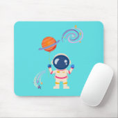 Spaceman cartoon Adventures. Muismat (Met muis)