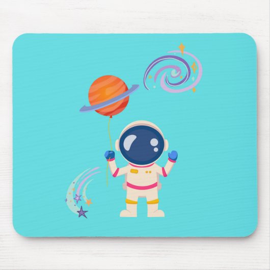 Spaceman cartoon Adventures. Muismat (Voorkant)