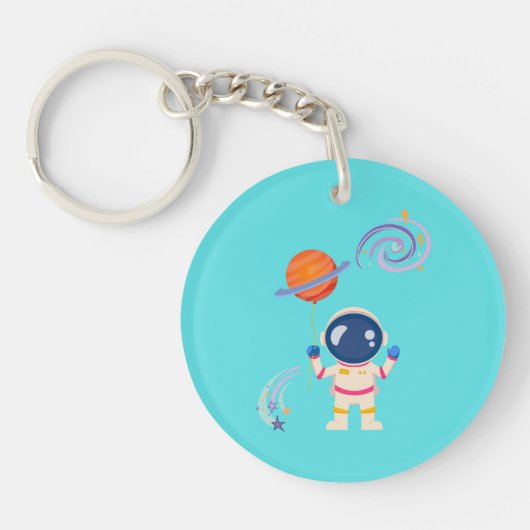 Spaceman cartoon Adventures. Sleutelhanger (Voorkant)