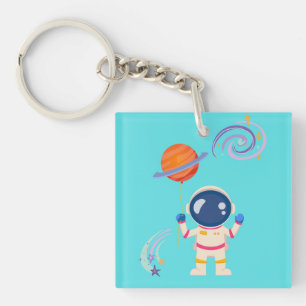 Spaceman cartoon Adventures. Sleutelhanger
