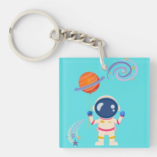 Spaceman cartoon Adventures. Sleutelhanger (Voorkant)