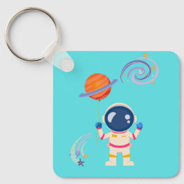 Spaceman cartoon Adventures. Sleutelhanger