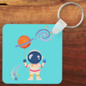 Spaceman cartoon Adventures. Sleutelhanger (Achterkant)