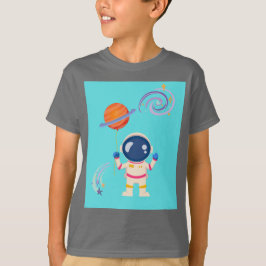 Spaceman cartoon Adventures. T-shirt
