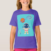 Spaceman cartoon Adventures. T-shirt (Voorkant)