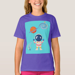 Spaceman cartoon Adventures. T-shirt