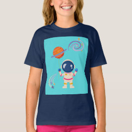 Spaceman cartoon Adventures. T-shirt