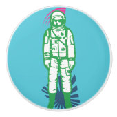 Spaceman Ceramic Knob. Keramische Knop (Voorkant)