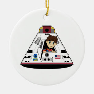 Spaceman en Capsule Ornament