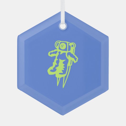Spaceman Kerstboom Ornament (Voorkant)
