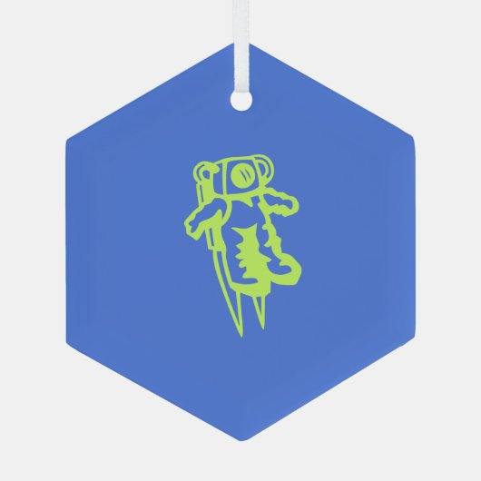 Spaceman Kerstboom Ornament (Achterkant)