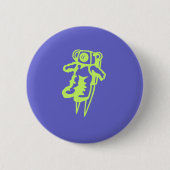 Spaceman-knop. Ronde Button 5,7 Cm (Voorkant)