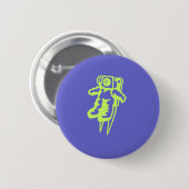 Spaceman-knop. Ronde Button 5,7 Cm (Voorkant /achterkant)