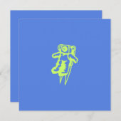 Spaceman Platte Kaart (Voorkant / Achterkant)