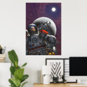 Spaceman Poster (Thuiskantoor)