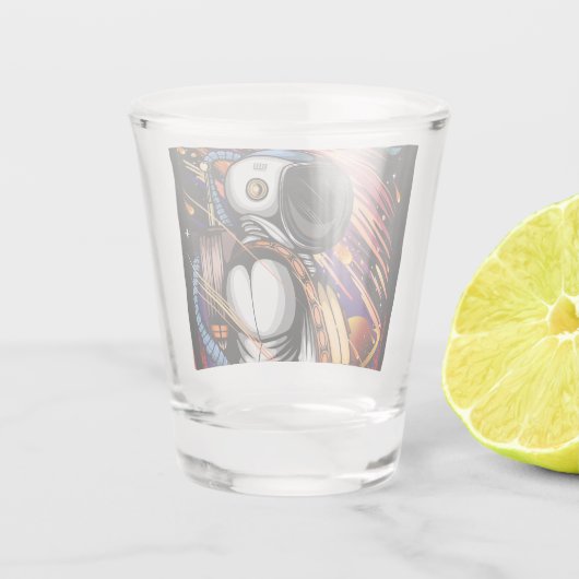 Spaceman Shot Glas (Achterkant)