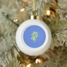 Spaceman Sneeuwvlok ingelijst Ornament