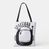 Spaceman tote bag (Achterkant)