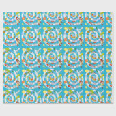 Spaceman vs. Alien Glossy Wrapping Paper, 30 x 15  Cadeaupapier (Vlak)