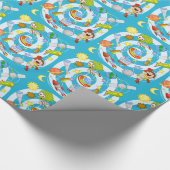 Spaceman vs. Alien Glossy Wrapping Paper, 30 x 15 Cadeaupapier (Hoek)