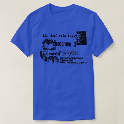 Spacemen 3 Psych Rock Flyer Ontwerp T-shirt (Design voorkant)