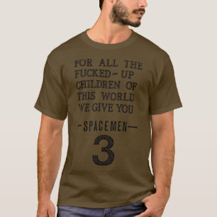Spacemen 3 Psych Rock Noodlijdende Flyer Ontwerp T-shirt
