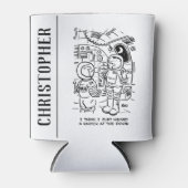 Spacemen op het ruimteschip Hear Knock aan de deur Blikjeskoeler (Voorkant)