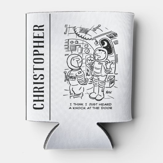 Spacemen op het ruimteschip Hear Knock aan de deur Blikjeskoeler (Voorkant)