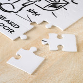 Spacemen op het ruimteschip Hear Knock aan de deur Legpuzzel (Zijkant)