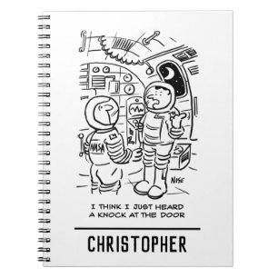 Spacemen op het ruimteschip Hear Knock aan de deur Notitieboek