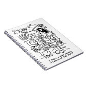 Spacemen op het ruimteschip Hear Knock aan de deur Notitieboek (Rechterzijde)