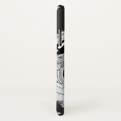 Spacemonkey zwart-wit Case-Mate iPhone case (Achterkant / rechts)