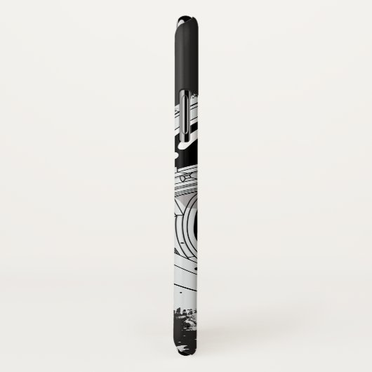 Spacemonkey zwart-wit Case-Mate iPhone case (Achterkant / rechts)