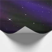 Spacescape met planeten en sterren cadeaupapier (Hoek)