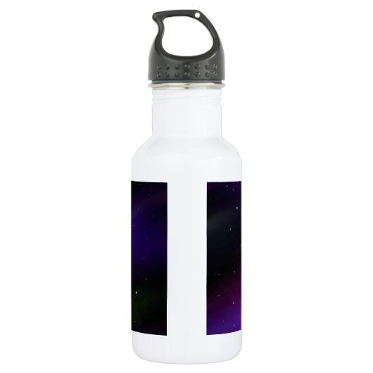 Spacescape met planeten en sterren waterfles  (Achterkant)