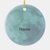 Spaceship Alien Dog Abductie Keramisch Ornament (Achterkant)