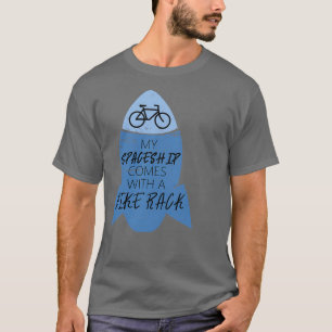 Spaceship Bike Rack Cycling T-shirt