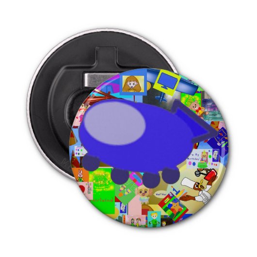 Spaceship Button Flesopener (Voorkant)