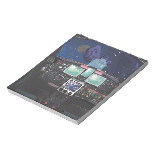 Spaceship Console Notitieblok (Linkerzijde)