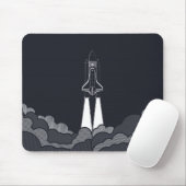 Spaceship Mousepad Muismat (Met muis)