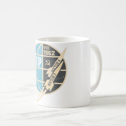 Spaceship Sputnik USSR Sovjet-Unie Koffiemok (Voorkant rechts)