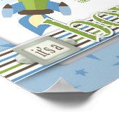 Spaceship & Stars Baby shower Banner Poster (Hoek)